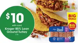 Gerbes Kroger 85% Lean Ground Turkey offer
