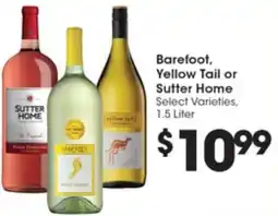 Gerbes Barefoot, Yellow Tail or Sutter Home offer