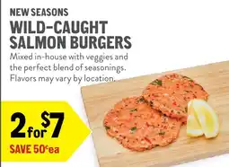 New Seasons Market New Seasons Wild-caught Salmon Burgers offer