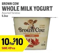 New Seasons Market Brown Cow whole milk yogurt offer