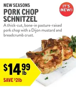 New Seasons Market Pork Chop Schnitzel offer