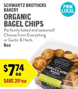 New Seasons Market Schwartz Brothers Bakery Organic Bagel Chips offer