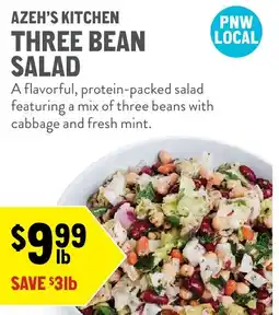 New Seasons Market Azeh's Kitchen Three Bean Salad offer