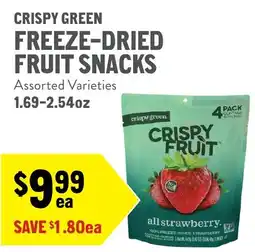 New Seasons Market Crispy Green freeze-dried fruit snacks offer