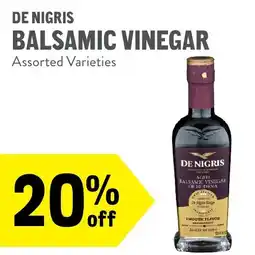 New Seasons Market De nigris balsamic vinegar offer
