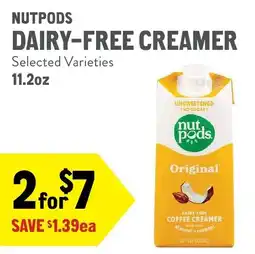 New Seasons Market Nutpods dairy-free creamer offer