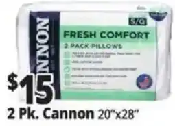 Ocean State Job Lot Cannon fresh comfort pillows offer