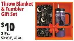 Ocean State Job Lot Throw Blanket & Tumbler Gift Set offer