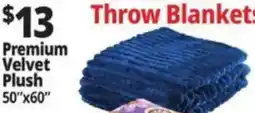 Ocean State Job Lot Premium Velvet Plush Throw Blankets offer
