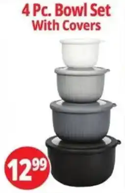 Ocean State Job Lot 4 Pc. Bowl Set With Covers offer