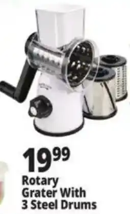 Ocean State Job Lot Rotary Grater With 3 Steel Drums offer