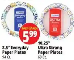 Ocean State Job Lot Your Choice Everyday or Ultra Strong Paper Plates offer