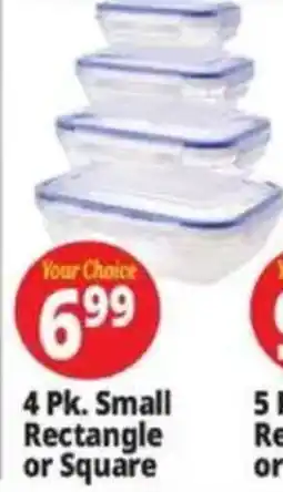 Ocean State Job Lot Your Choice 4 Pk. Small Rectangle or Square offer