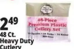 Ocean State Job Lot More Gallant 48-Piece Premium Plastic Cutlery Set offer