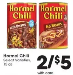 Gerbes Hormel Chili offer