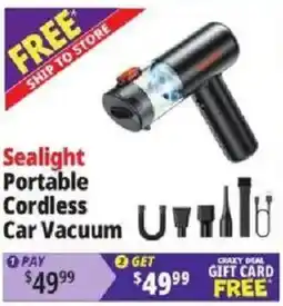 Ocean State Job Lot Sealight portable cordless car vacuum offer