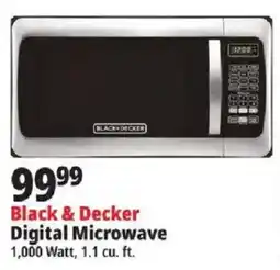 Ocean State Job Lot Black & Decker Digital Microwave offer