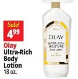 Ocean State Job Lot Olay ultra-rich body lotion offer