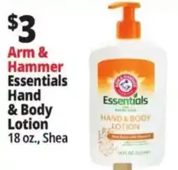 Ocean State Job Lot Arm & Hammer Essentials Hand & Body Lotion offer