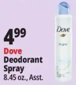 Ocean State Job Lot Dove Deodorant Spray offer