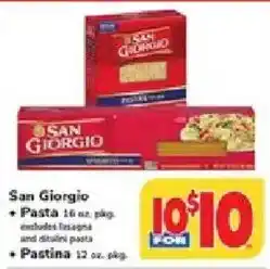 ACME San Giorgio pasta offer