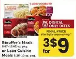 ACME Stouffer's Meals or Lean Cuisine Meals offer