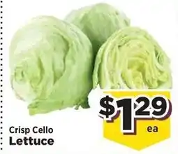 Food Town Crisp Cello Lettuce offer