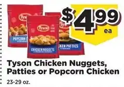 Food Town Tyson chicken nuggets, patties or popcorn chicken offer
