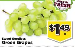 Food Town Sweet Seedless Green Grapes offer