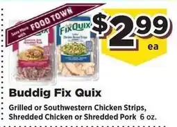 Food Town Buddig Fix Quix offer