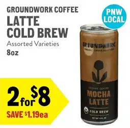 New Seasons Market Groundwork coffee latte cold brew offer
