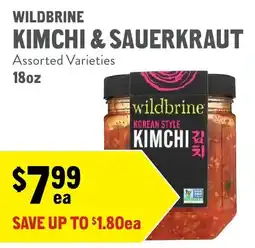 New Seasons Market Wildbrine kimchi & sauerkraut offer