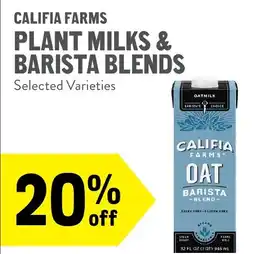 New Seasons Market Califia Farms Oat Barista Blend offer