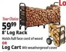 Ocean State Job Lot Your Choice 8' Log Rack OR Log Cart offer