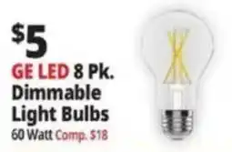 Ocean State Job Lot Ge led dimmable light bulbs offer