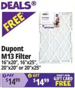 Ocean State Job Lot Dupont M13 Filter offer