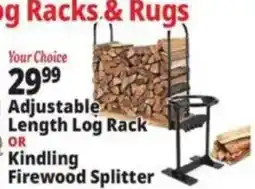 Ocean State Job Lot Your Choice Adjustable Length Log Rack or Kindling Firewood Splitter offer