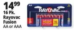 Ocean State Job Lot Rayovac Fusion AA or AAA offer