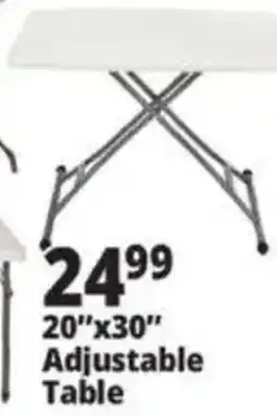 Ocean State Job Lot Adjustable Table offer