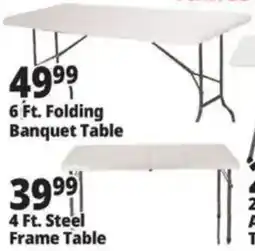 Ocean State Job Lot 6 Ft. Folding Banquet Table offer