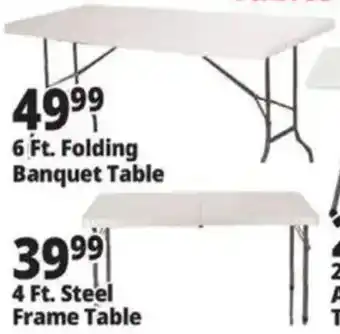 Ocean State Job Lot 6 Ft. Folding Banquet Table offer