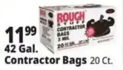 Ocean State Job Lot Rough Stuff contractor bags offer