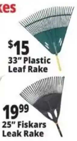 Ocean State Job Lot Fiskars leaf rake offer