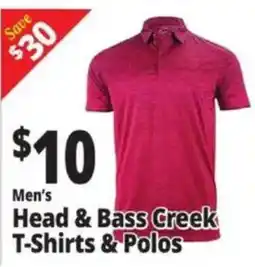 Ocean State Job Lot Men's Head & Bass Creek T-Shirts & Polos offer