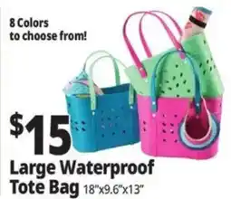 Ocean State Job Lot Large Waterproof Tote Bag offer