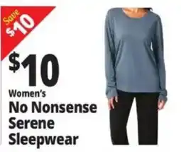 Ocean State Job Lot Women's No Nonsense Serene Sleepwear offer