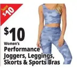Ocean State Job Lot Women's Performance Joggers, Leggings, Skorts & Sports Bras offer