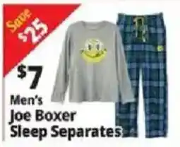 Ocean State Job Lot Men's Joe Boxer Sleep Separates offer