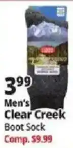 Ocean State Job Lot Men's Clear Creek Boot Sock offer