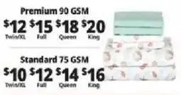 Ocean State Job Lot Premium 90 Gsm Sheet Set offer
